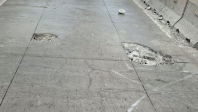 Jalan Berlubang di FO Pesing