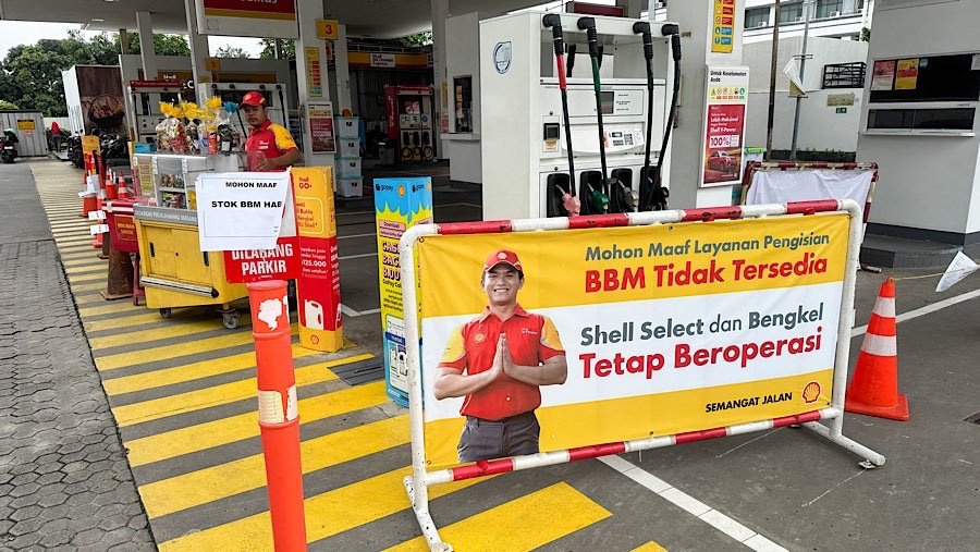 Kekosongan BBM di SPBU Shell