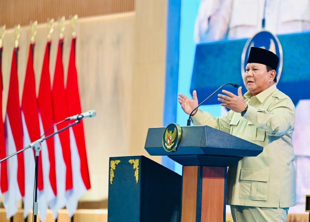 Presiden Prabowo Subianto menggelar Taklimat dengan Rektor serta Pimpinan Perguruan Tinggi Negeri dan Swasta Tahun 2026, pada Kamis, 15 Januari 2026.
