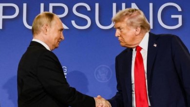 Presiden Rusia Vladimir Putin dan Presiden Amerika Serikat Donald Trump
