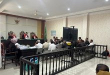 Suasana persidangan kasus DBON Kaltim yang kembali dilanjutkan di Pengadilan Negeri Samarinda. (IST)