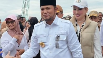 Gubernur Kalimantan Timur (Kaltim), Rudy Mas’ud meresmikan Jembatan Nibung