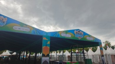 Persiapan Pasar Ramadan di Stadion Segiri Samarinda