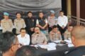 Konferensi pers kasus pencurian baterai pada tower telekomunikasi di Kecamatan Sungai Kunjang