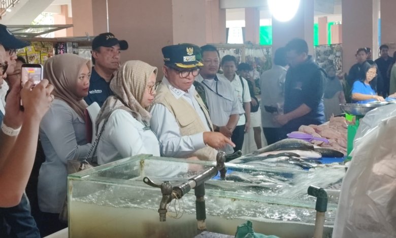 Wakil Wali Kota Samarinda Saefuddin Zuhri melakukan sidak di Pasar Baqa