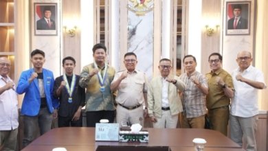 Wakil Wali Kota Samarinda Saefuddin Zuhri menerima kunjungan silaturahmi dari jajaran Pengurus Koordinator Cabang PMII Kalimantan Timur.