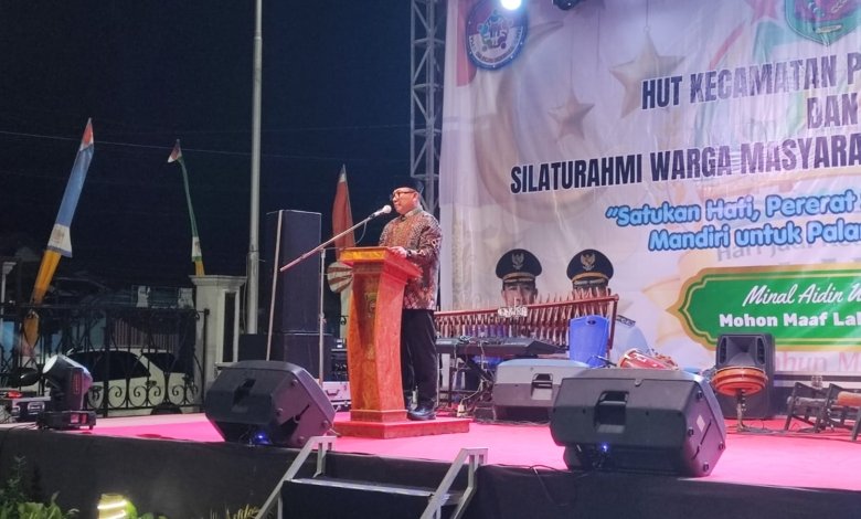 Wakil Wali Kota Samarinda, Saefuddin Zuhri menghadiri peringatan Hari Jadi ke-57 Kecamatan Palaran di Pendopo Jalan Ampera