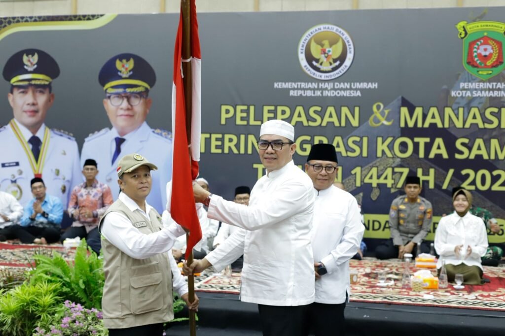 Wali Kota Samarinda, Andi Harun melakukan pelesapan 1.024 calon jemaah haji Kota Samarinda tahun 1447 Hijriah/2026 Masehi.