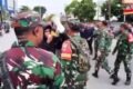 Suasana aksi massa yang digelar di Balikpapan dan mendapat tindakan represif dari sejumlah pengamanan TNI. (IST)