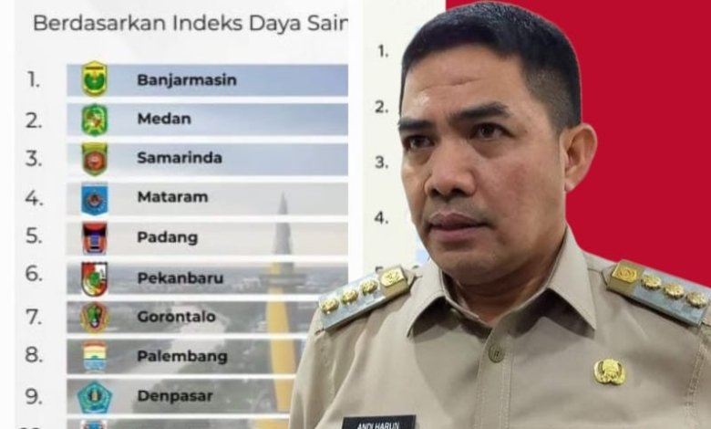 Wali Kota Andi Harun, menyambut positif capaian Samarinda tembus peringkat tiga nasional Daya Saing Daerah versi BRIN di Luar Pulau Jawa
