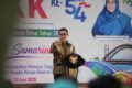 Andi Harun saat menghadiri Puncak Peringatan Hari Kesatuan Gerak (HKG) PKK ke-54 Tingkat Provinsi Kalimantan Timur yang digelar di Kota Samarinda, Minggu (28/6/2026).