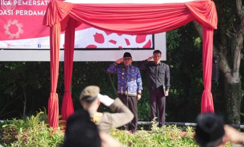Wakil Wali Kota Samarinda Saefuddin Zuhri memimpin Apel Peringatan Hari Lahir Pancasila Tahun 2026.
