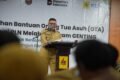Wakil Wali Kota Samarinda Saefuddin Zuhri menghadiri kegiatan penyerahan bantuan program Orang Tua Asuh Cegah Stunting (GENTING) PT PLN (Persero) UP3 Samarinda