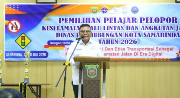 Wakil Wali Kota Samarinda, Saifuddin Zuhri membuka Seleksi Pemilihan Pelajar Pelopor Keselamatan Lalu Lintas dan Angkutan Jalan (LLAJ) Tingkat Kota Samarinda Tahun 2026