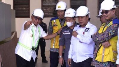 Wakil Wali Kota Samarinda, Saefuddin Zuhri meninjau langsung progres pembangunan gedung Sekolah Rakyat