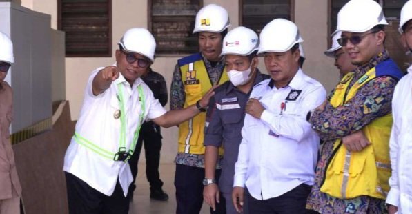 Wakil Wali Kota Samarinda, Saefuddin Zuhri meninjau langsung progres pembangunan gedung Sekolah Rakyat