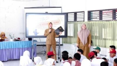 Gelaran Program Sekolah Berintegritas di SMPN 22 Samarinda, Senin (13/7/2026).