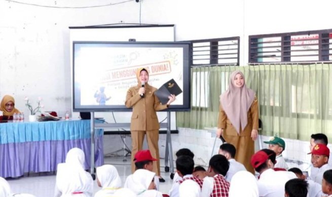 Gelaran Program Sekolah Berintegritas di SMPN 22 Samarinda, Senin (13/7/2026).