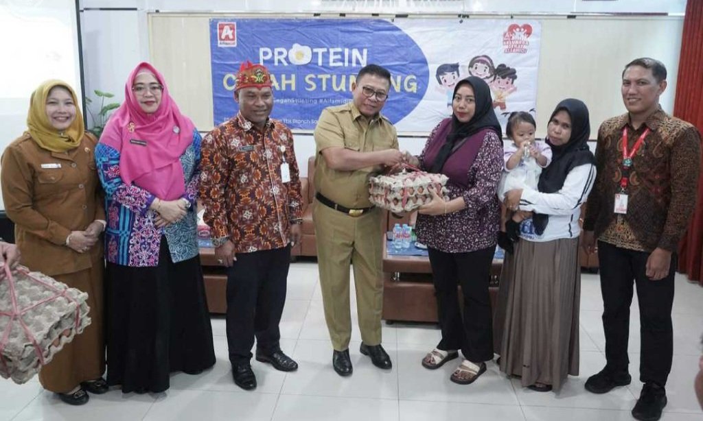 Wakil Wali Kota Samarinda Saefuddin Zuhri saat menutup Program Penanganan Stunting Tahap VI di Aula Kecamatan Palaran, Jalan Ampera, Selasa (28/7).