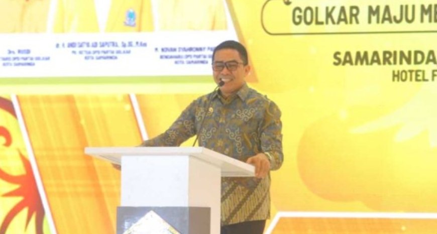 Wali Kota Samarinda Andi Harun menghadiri pembukaan Musyawarah Daerah (Musda) ke-XI DPD Partai Golkar Kota Samarinda