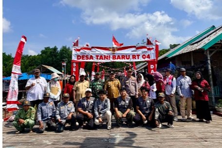 Lomba Kampung Merah Putih di Kecamatan Anggana, Kabupaten Kutai Kartanegara
