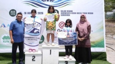 Saefuddin Zuhri menghadiri Kebundesa Open Fun Swimming Kejuaraan Renang Antar Pelajar 2026 