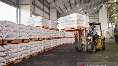 stok pupuk - Ilustrasi aktivitas produksi dan penyiapan stok pupuk oleh PT Pupuk Kalimantan Timur (PKT) untuk mendukung musim tanam nasional.