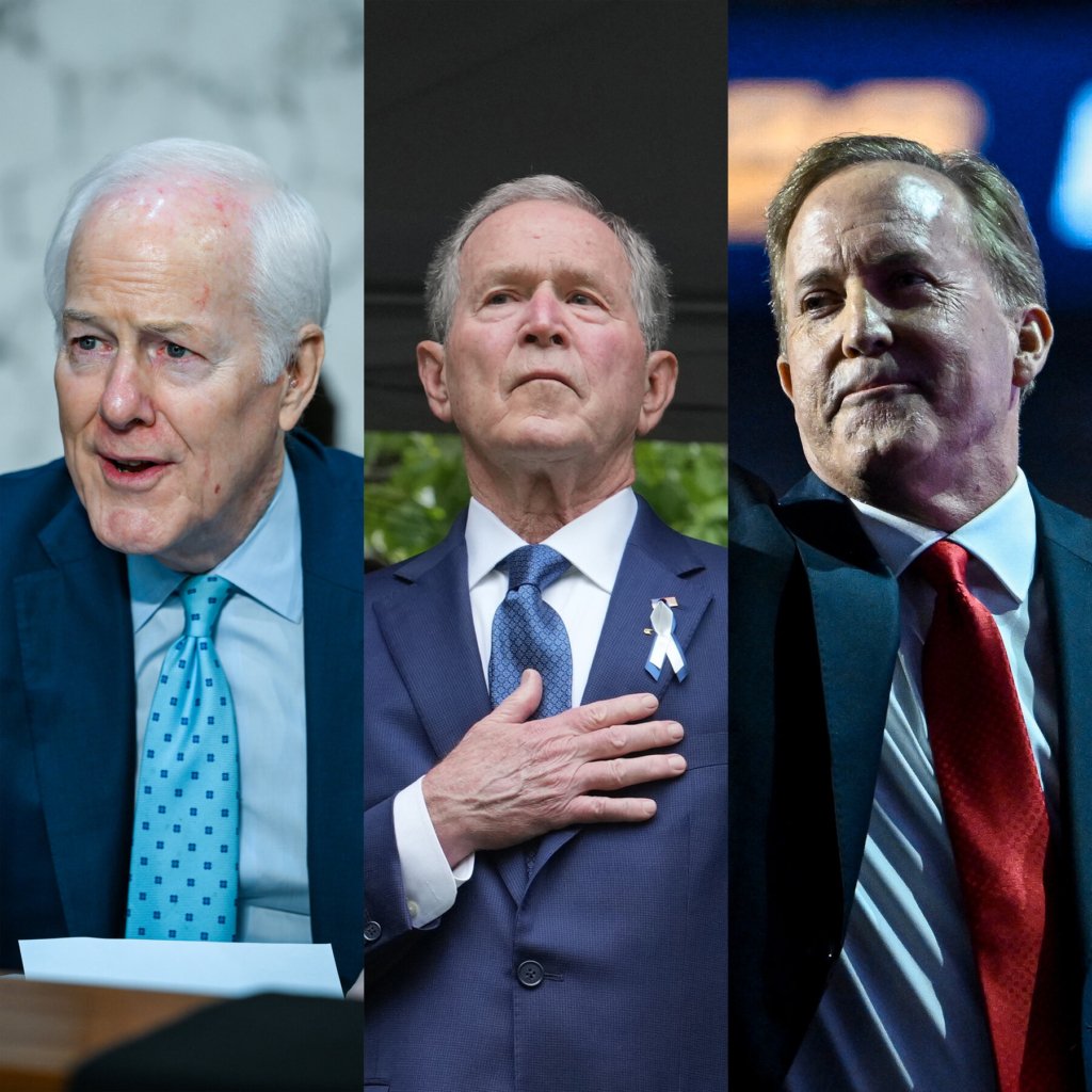 George W Bush - Mantan Presiden AS George W Bush saat menghadiri acara politik di Dallas.