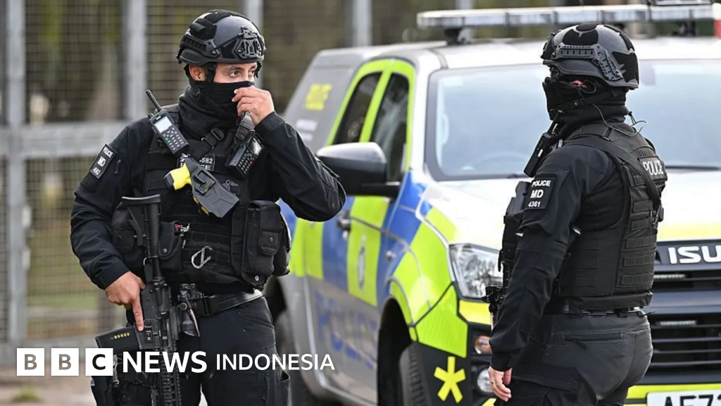 pangkalan udara UK - Ilustrasi pengamanan di sekitar pangkalan udara UK setelah insiden dugaan pelanggaran terorisme.