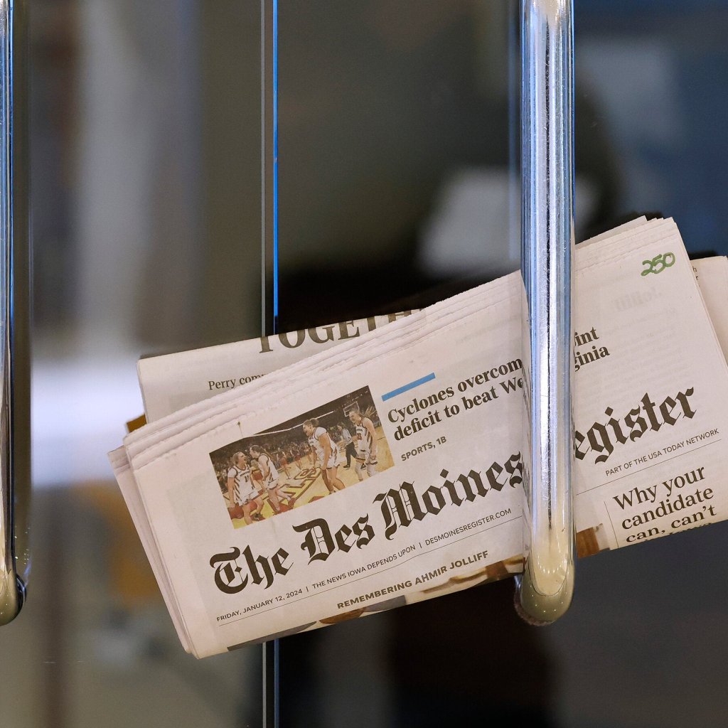 Des Moines Register - Gedung pengadilan di Iowa tempat sidang gugatan terhadap Des Moines Register dilangsungkan.