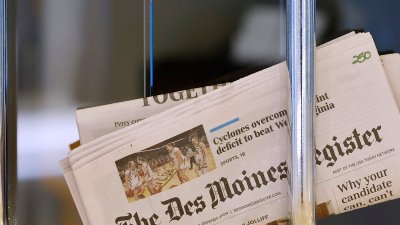 Des Moines Register - Gedung pengadilan di Iowa tempat sidang gugatan terhadap Des Moines Register dilangsungkan.