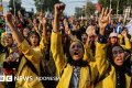 kuliah gratis Prabowo - Ilustrasi mahasiswa memperjuangkan pembayaran Uang Kuliah Tunggal (UKT) di tengah wacana pendidikan tinggi gratis.
