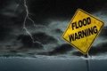 status bencana - Kondisi jalanan di Bangkok yang terendam banjir besar akibat hujan deras selama tiga hari.