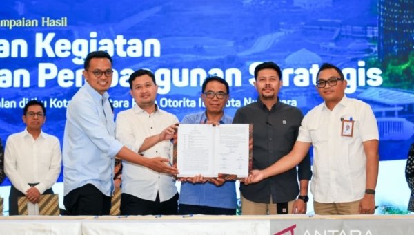 proyek jalan IKN - Ilustrasi proyek pembangunan infrastruktur jalan di kawasan Ibu Kota Nusantara (IKN).