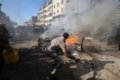 korban tewas di gaza - Situasi kerusakan parah di Jalur Gaza akibat serangan udara militer Israel yang terus berlanjut.
