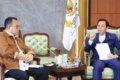 RUU Kecerdasan Artifisial - Ilustrasi pertemuan lintas lembaga antara DPD RI, BRIN, dan ICMI untuk membahas RUU Kecerdasan Artifisial.