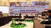 kesehatan investasi utama - Wakil Ketua MPR RI Edhie Baskoro Yudhoyono saat menyampaikan sosialisasi pentingnya menjadikan kesehatan sebagai investasi utama di Ngawi.