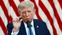 Donald Trump - Gedung Putih di Washington DC tempat Presiden Donald Trump memimpin koordinasi darurat mengatasi eskalasi Timur Tengah.