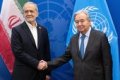 Sekjen PBB - Sekjen PBB Antonio Guterres saat melakukan pertemuan bilateral dengan Presiden Iran Masoud Pezeshkian untuk membahas situasi keamanan di Selat Hormuz.