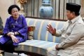 Prabowo Subianto - Presiden Prabowo Subianto saat berkunjung ke kediaman Megawati Soekarnoputri di Jalan Teuku Umar, Jakarta Pusat.