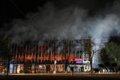 serangan Rusia di Ukraina - Ilustrasi situasi pasca serangan Rusia di Ukraina yang menyasar wilayah permukiman warga sipil.