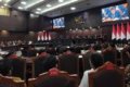 syarat pendidikan Gibran - Perwakilan Militan Gibran 08 Nusantara saat memberikan keterangan pers terkait sengketa PHPU Pilpres 2024 di Mahkamah Konstitusi.
