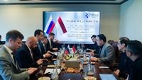 teknologi satelit dan ai - Ilustrasi kerja sama bilateral Indonesia dan Rusia dalam pengembangan teknologi satelit dan AI untuk transformasi digital nasional.