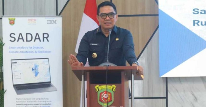 Wali Kota Samarinda, Andi Harun saat peluncuran Platform SADAR di Ruang Arutalla Bapperida Samarinda, Kamis (8/10/2026) siang.