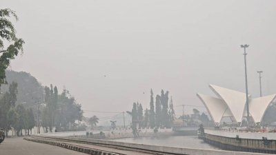 Kabut asap yang menyelimuti sejumlah wilayah Kalimantan Timur (Kaltim)