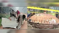 roket Zhuque 2E - Ilustrasi serpihan roket Zhuque 2E asal China yang jatuh di area perkebunan kelapa sawit.