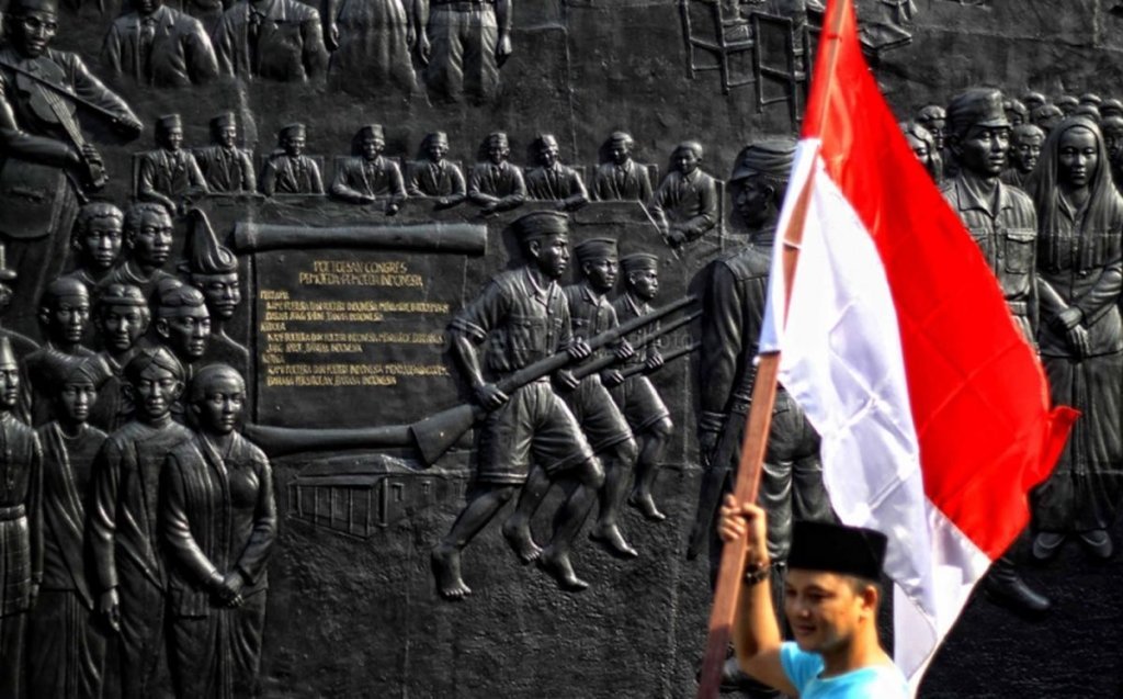 Sumpah Pemuda - Ilustrasi semangat persatuan generasi bangsa dalam momentum peringatan Sumpah Pemuda di Indonesia.