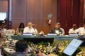 pasar karbon - Menteri dan pejabat terkait saat membahas strategi kesiapan Indonesia menghadapi COP31 dan penguatan regulasi perdagangan emisi.